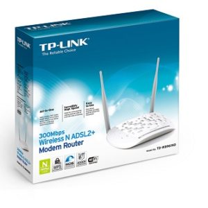 Modem Router ADSL2+ Wireless N 300Mbps TD-W8961ND-0