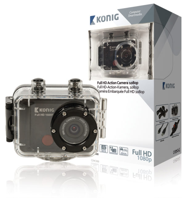 Action Camera Full HD da 1080p con rivestimento impermeabile-0