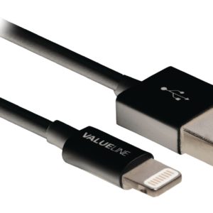 Cavo sincro & ricarica per iPad / iPhone / iPod Apple connettore lightning - USB 2.0 A maschio nero 1,00 m-0