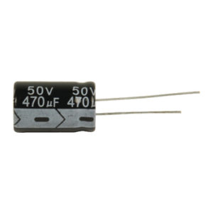 Ra.electr. capac. 470uf 50 V 105°-0