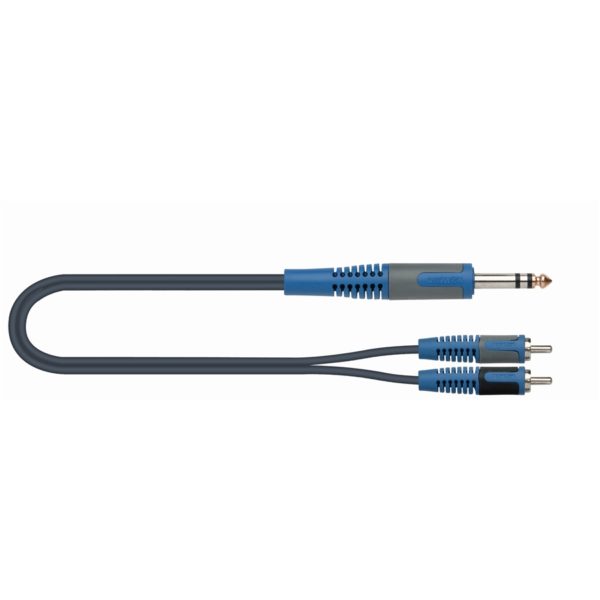 RKSA120-2 CAVO jack stereo 6,3mm -> 2 rca 2 mt-0